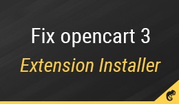 Fix OC 3.x Extension Installer