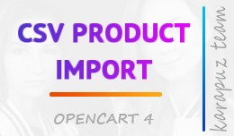 CSV Product Import (for Opencart 4)